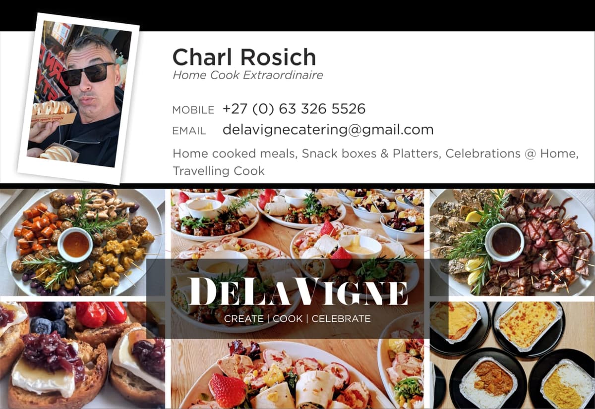 Charl Rosich - Home Cook Extraordinaire